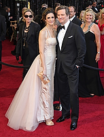 Colin Firth and his wife Livia