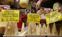 cheese at the market - ventemiglia
